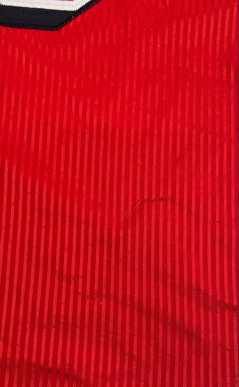 Vintage 90s No Limit Red Black All Star 1999 Script Logo Baseball Jersey Men's