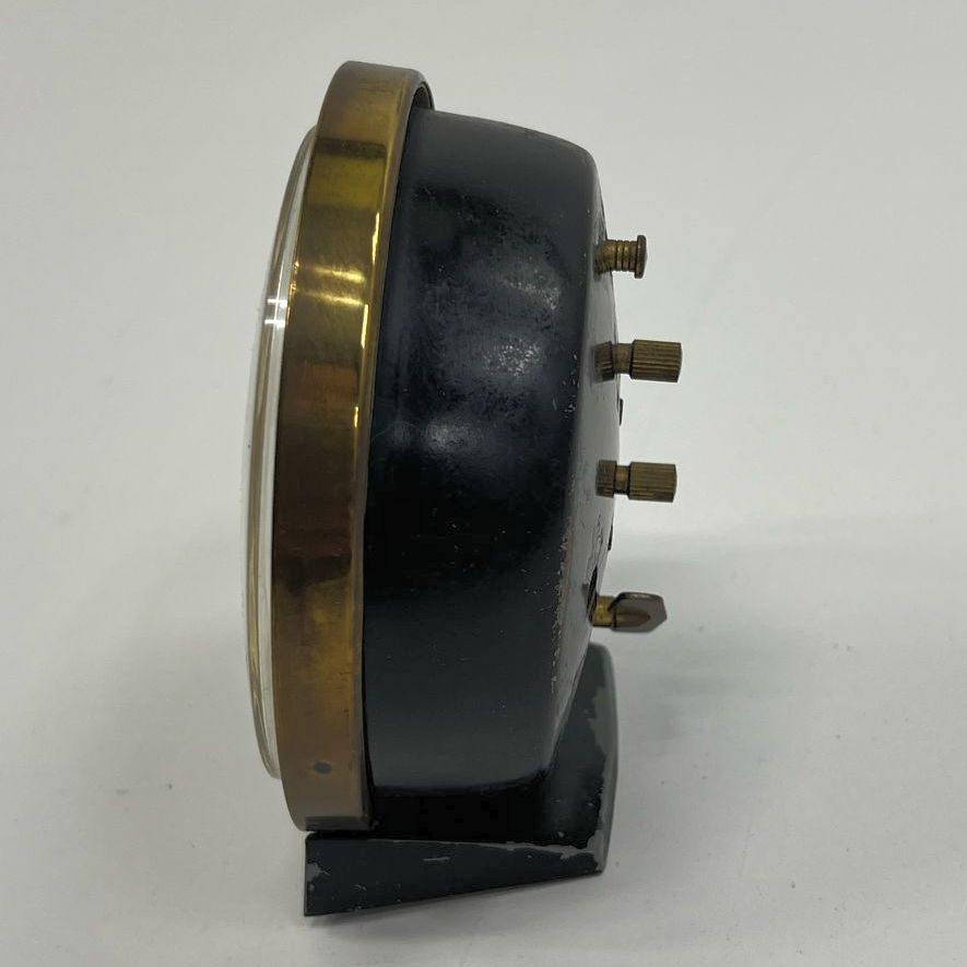 Vintage Collectible Westclox Big Ben Wind Up Table Desk Clock Black & Gold Tone