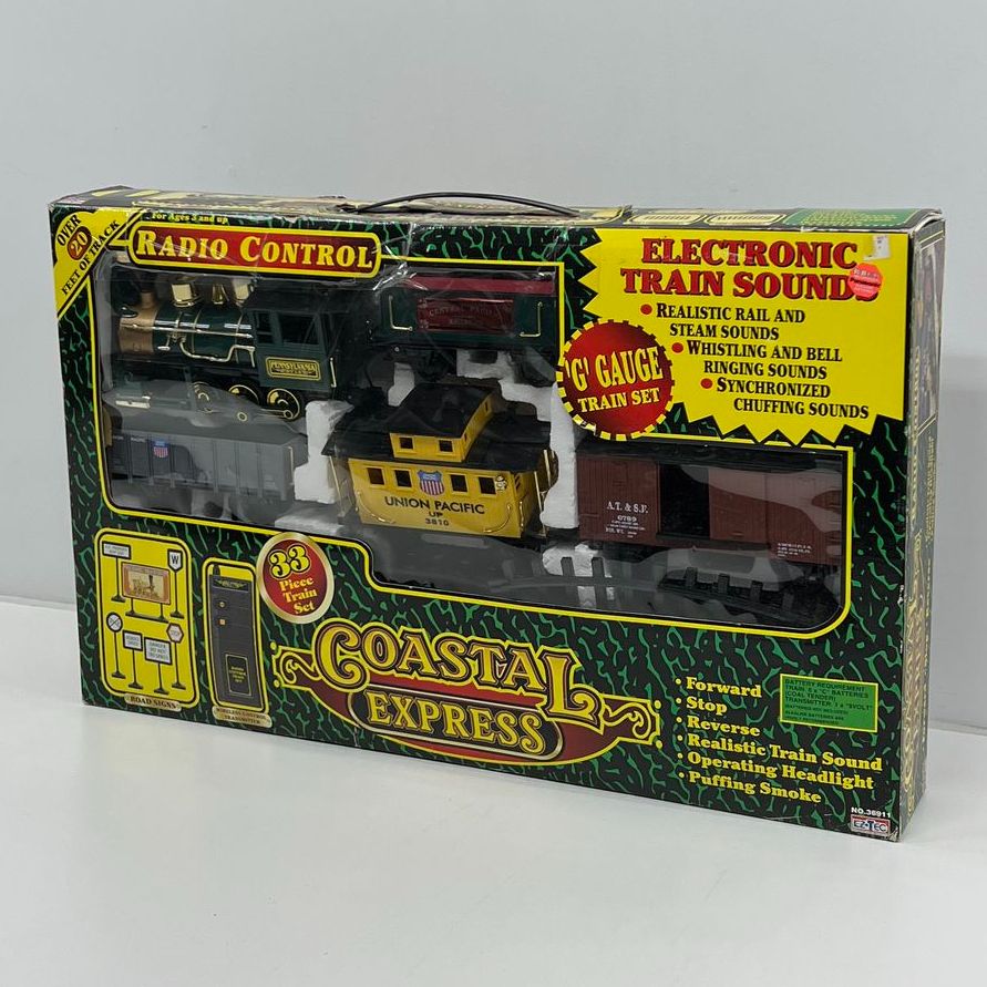 Collectible IOB Ez-Tec Radio Control Coastal Express Train Set #36911 UNTESTED