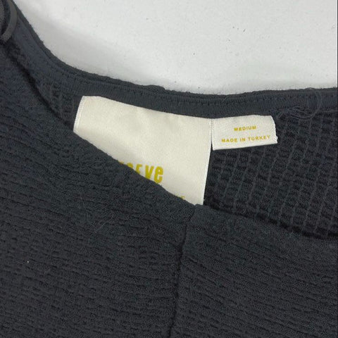 Anthropologie Lot of 2 Sweaters Black Maeve Cropped Tan Mock Neck Womens M