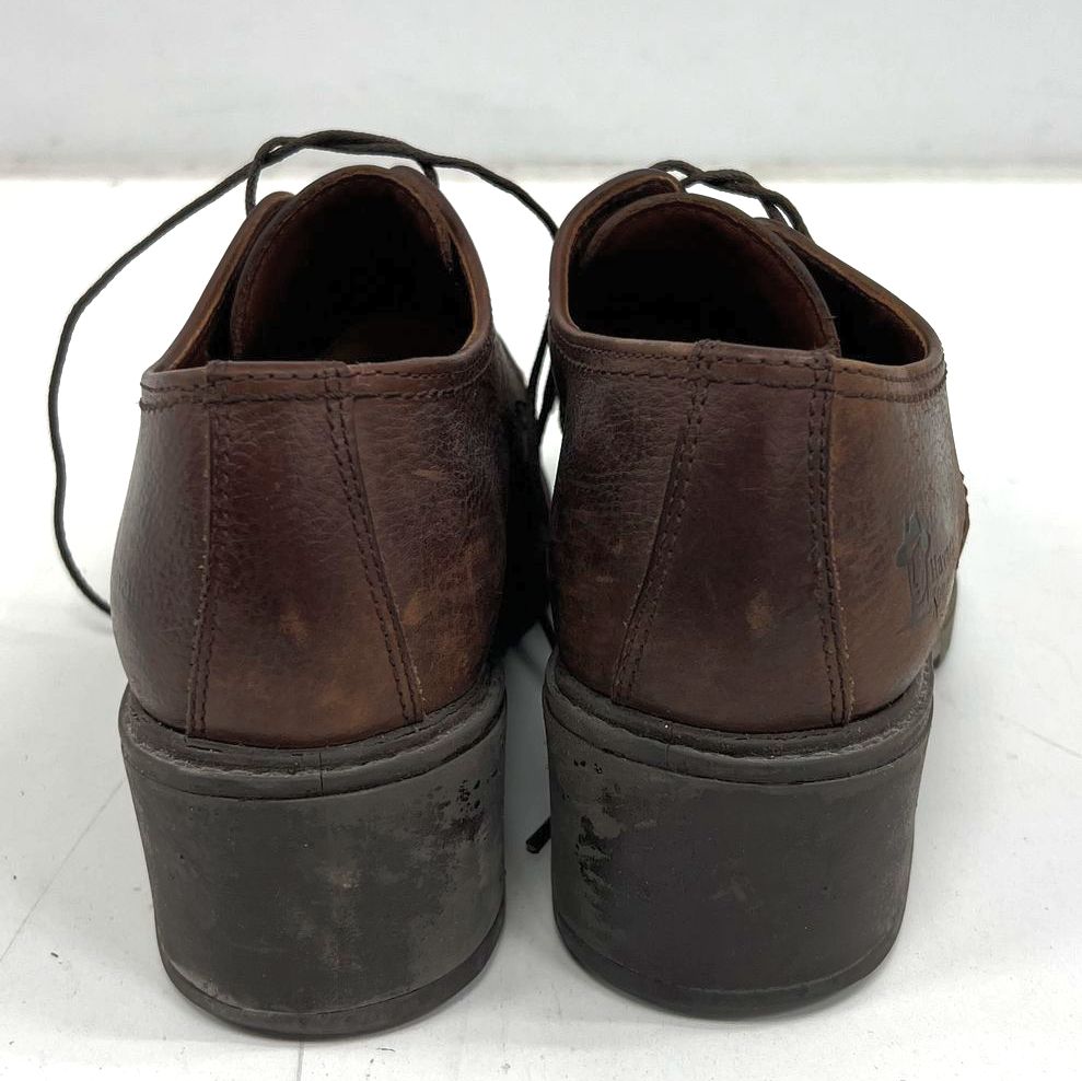 Vintage 90s Havana Joe Chunky Platform Moc Toe Oxford Shoes Brown Leather Spain