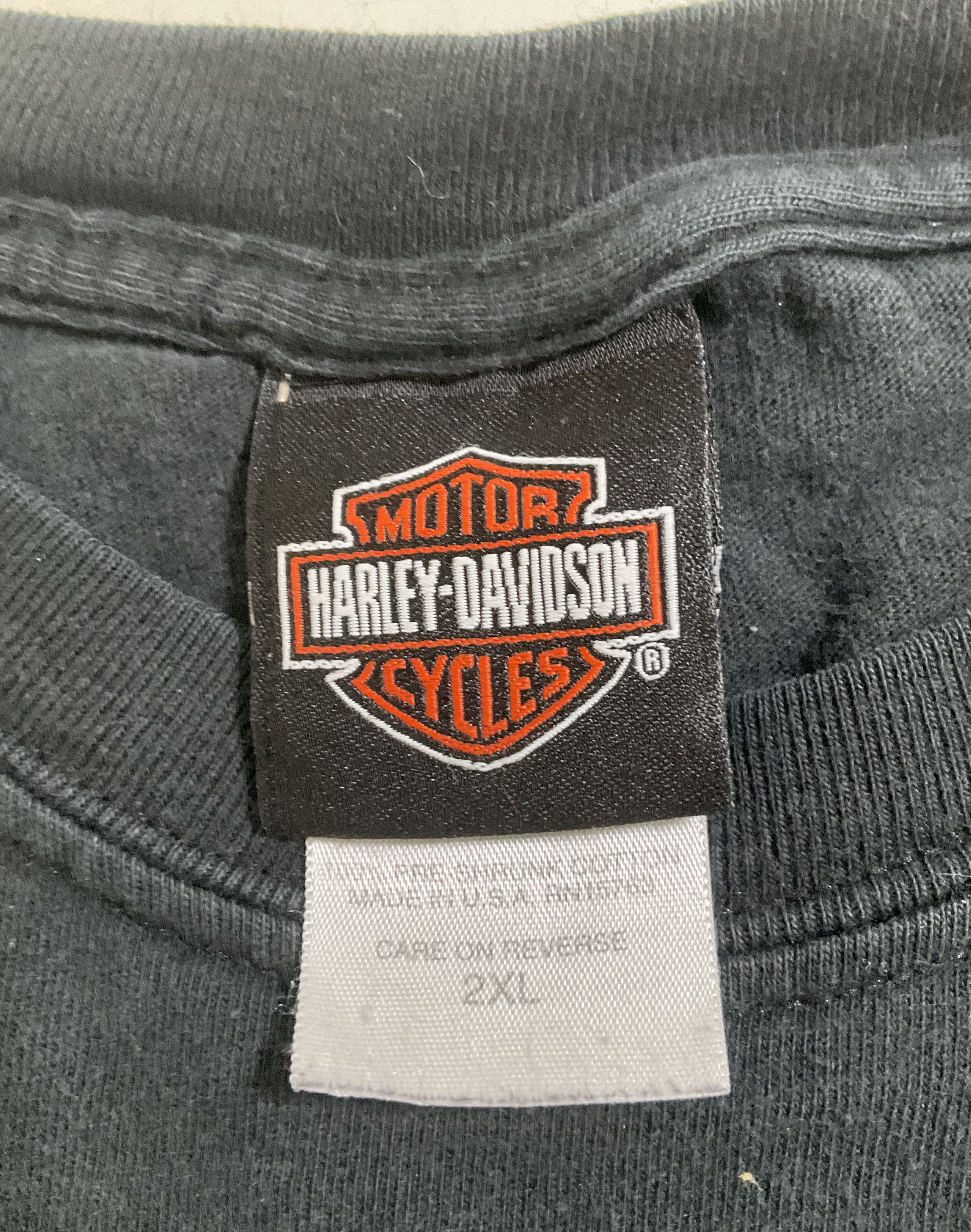 Vintage Y2K Harley Davidson Seaford DE Eagle T Shirt Biker Mens 2XL