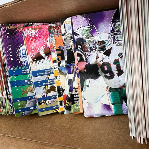 Vintage 90s NFL Football Cards Huge Lot Bulk Collection Fleer Pro Set Topps