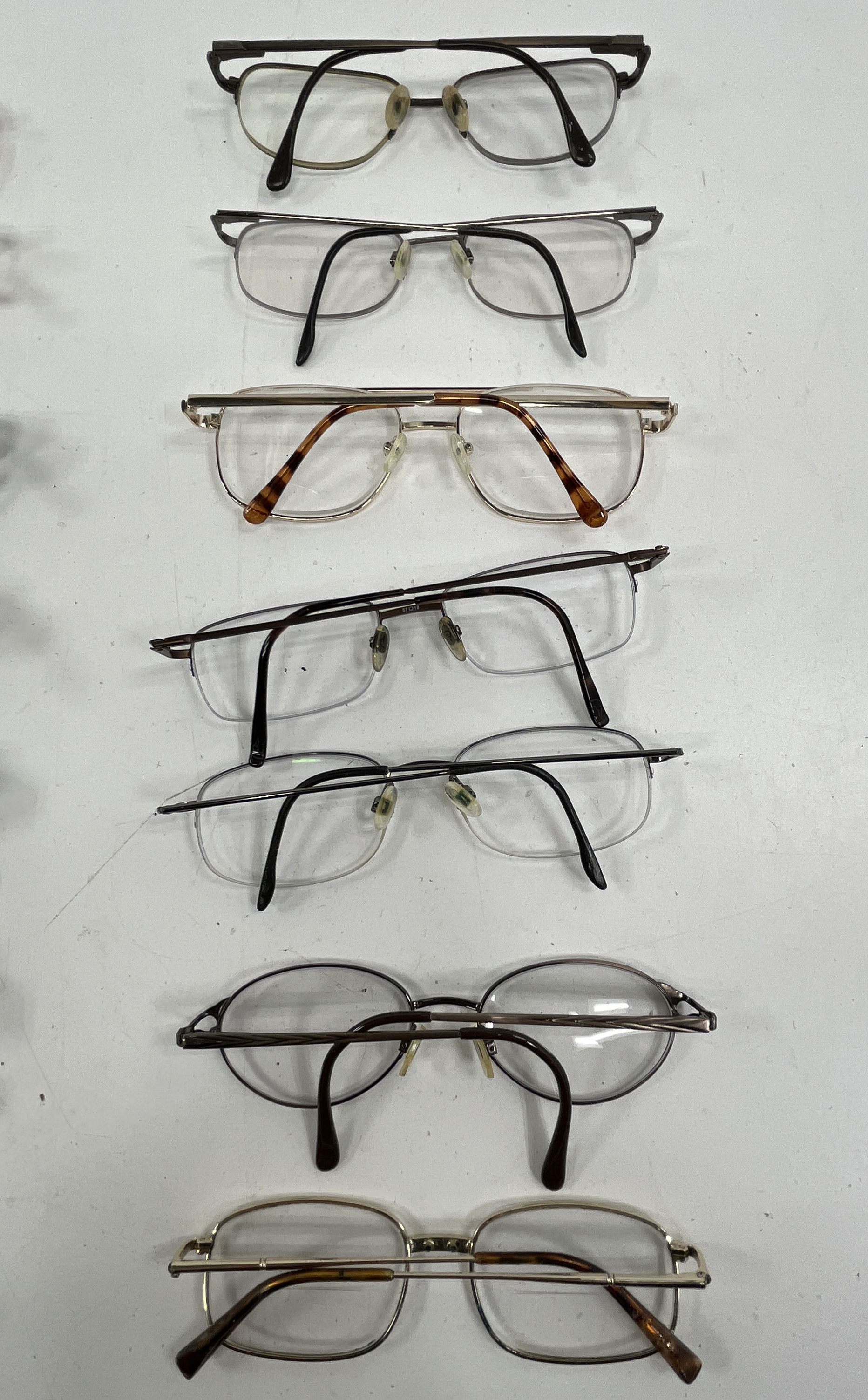 Lot of 13 Mixed Eyeglass Frames Glasses Reading Aviator Cat Eye Parts Crafts