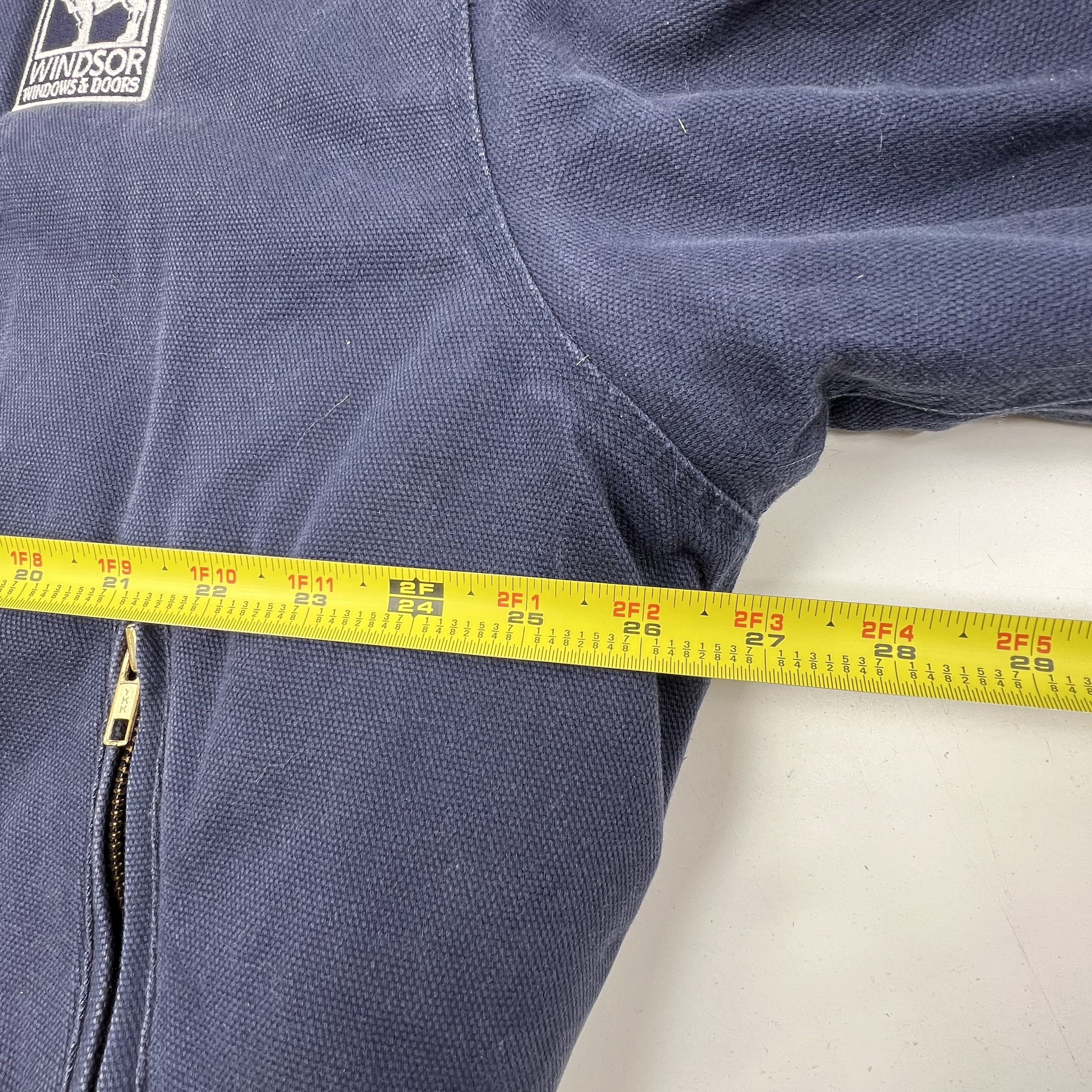 Tri-Mountain Windsor Windows Blue Hooded Workwear Jacket Men's XL