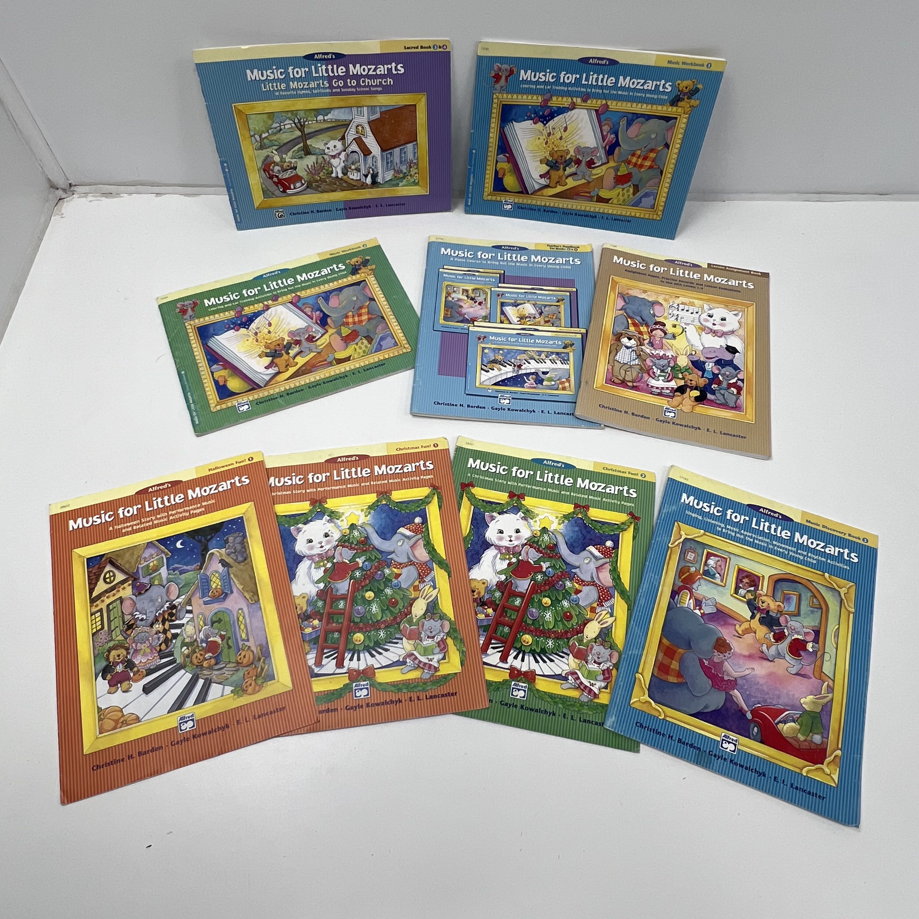 Alfred's Music For Little Mozarts Lot of 9 Music Workbooks