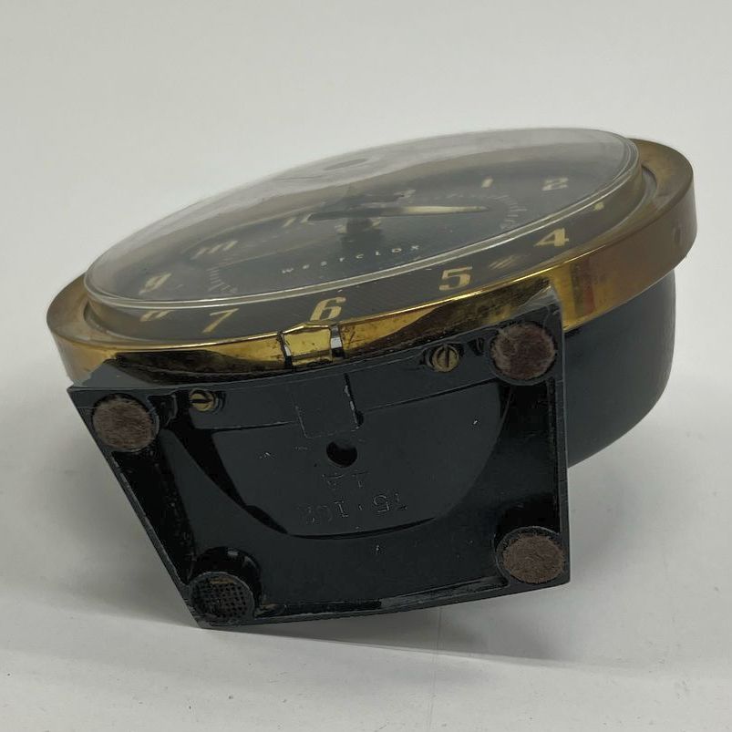 Vintage Collectible Westclox Big Ben Wind Up Table Desk Clock Black & Gold Tone