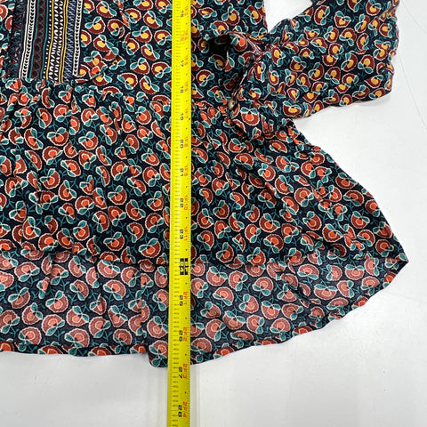 Anthropologie Maeve Boho Blouse & High Rise Tapered Pants Set Women's Size 6