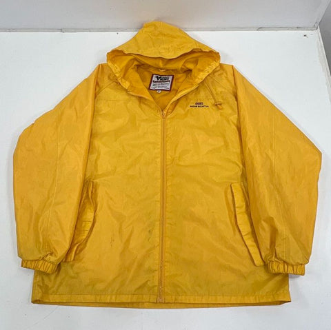 Viking Vintage Y2K Yellow Nova Scotia Hooded Windbreaker Jacket Men's 2XL