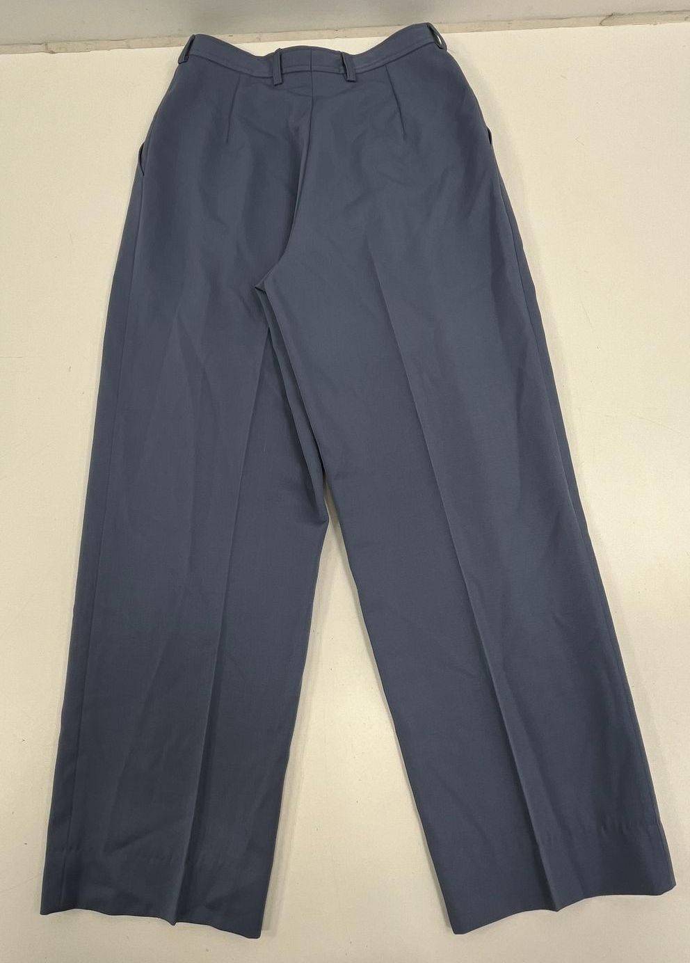 Lot 2 Giab's Vintage 80s Blue Pure Wool High Rise Pleated Trousers Women's 24W