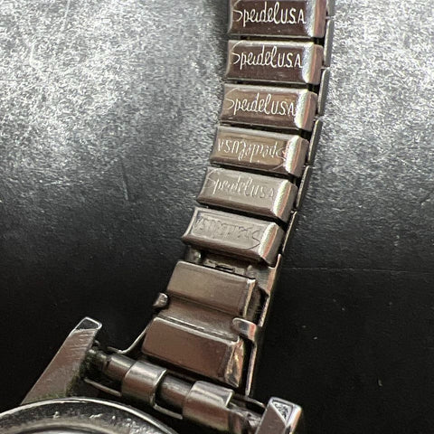Stellaris 17 Jewel Silver Tone Wristwatch Ticking