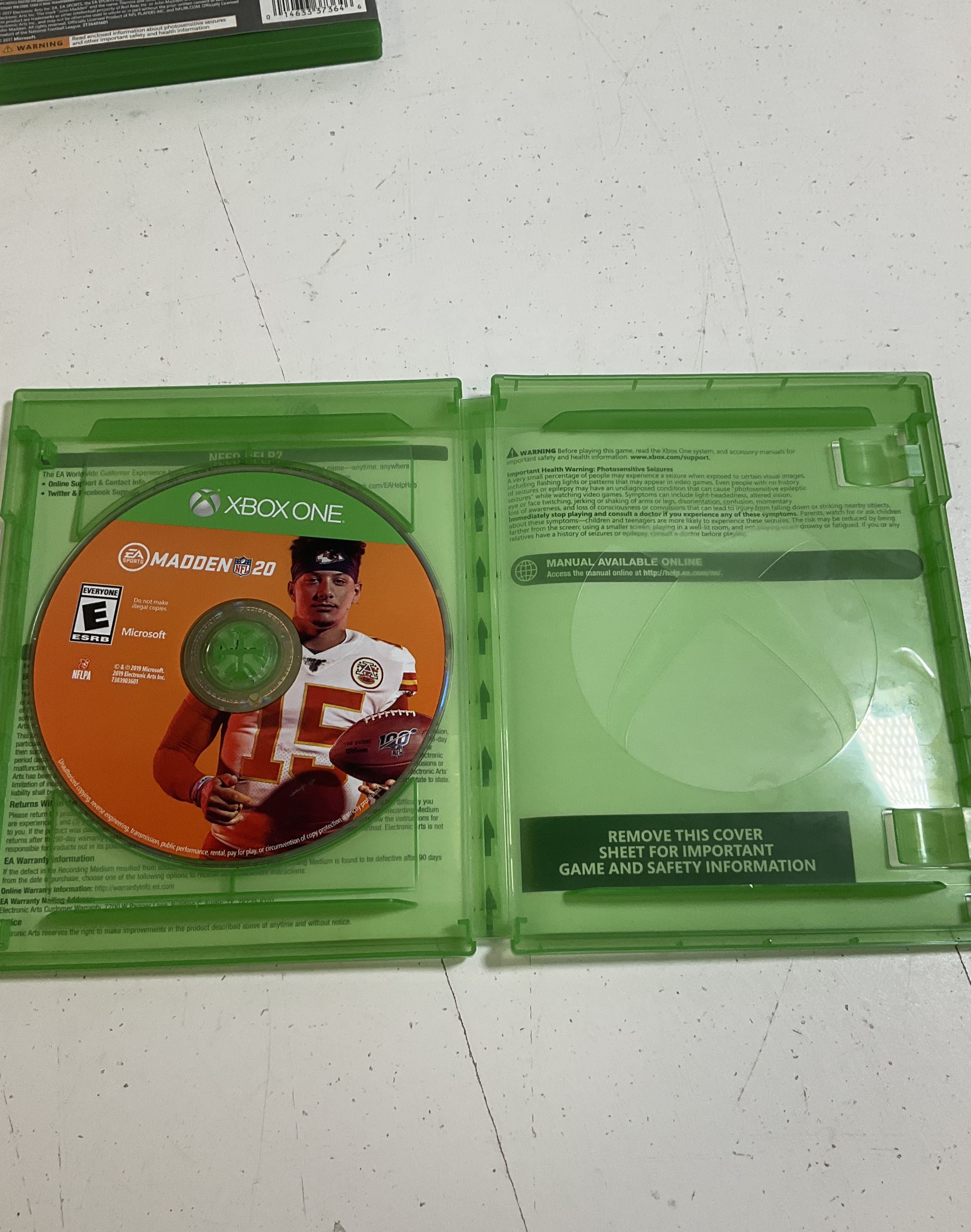 Madden NFL 20 18 NBA 2K17 16 Xbox One Lot of 4 Games Microsoft