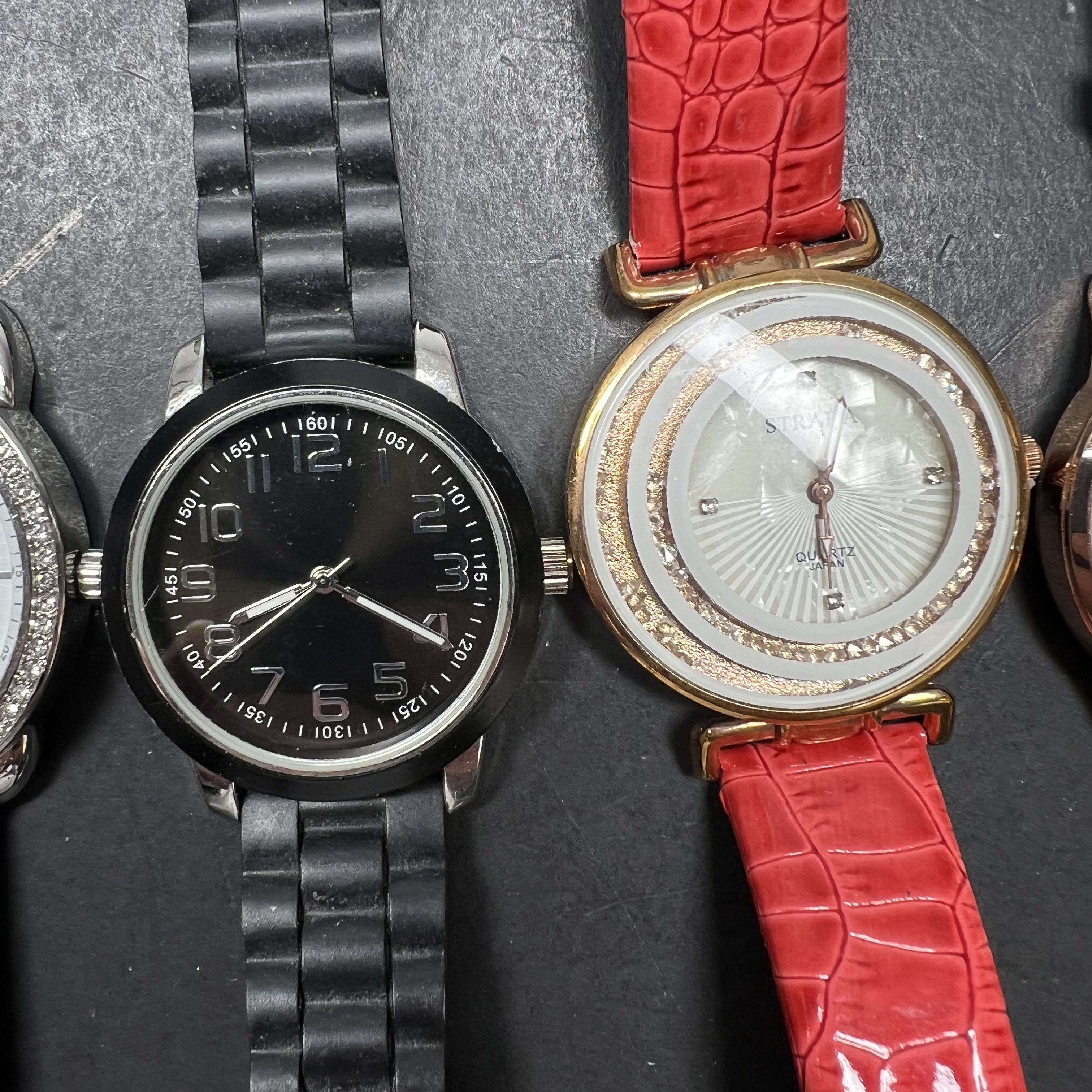 Lot of 6 Women's Watches Analog Mixed Brands Working