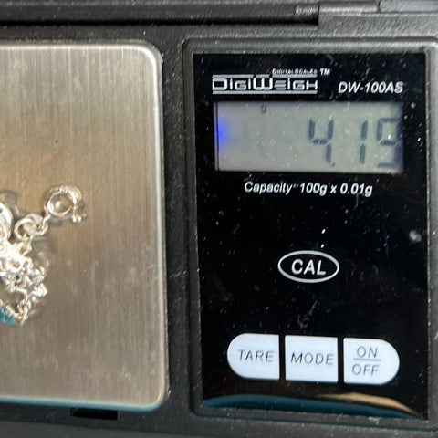 Sterling Silver Stars and Moons Link Bracelet 4.1g