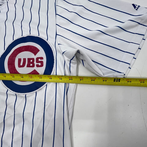 Majestic Chicago Cubs Jake Arrieta #49 Pinstripe MLB Baseball Jersey Sz M