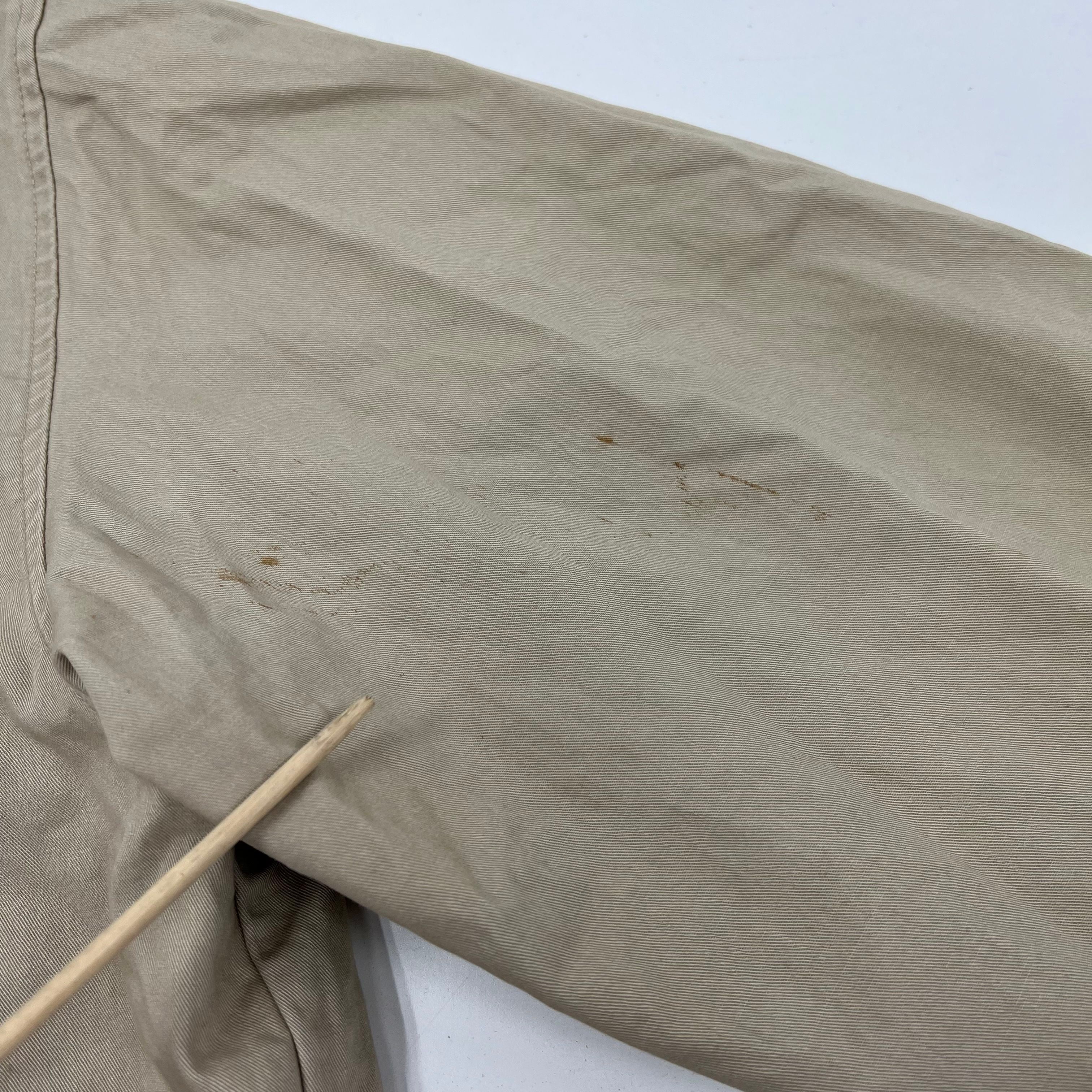 Vintage 90s Chaps Ralph Lauren Tan Leather Collar Bomber Jacket Men's XL
