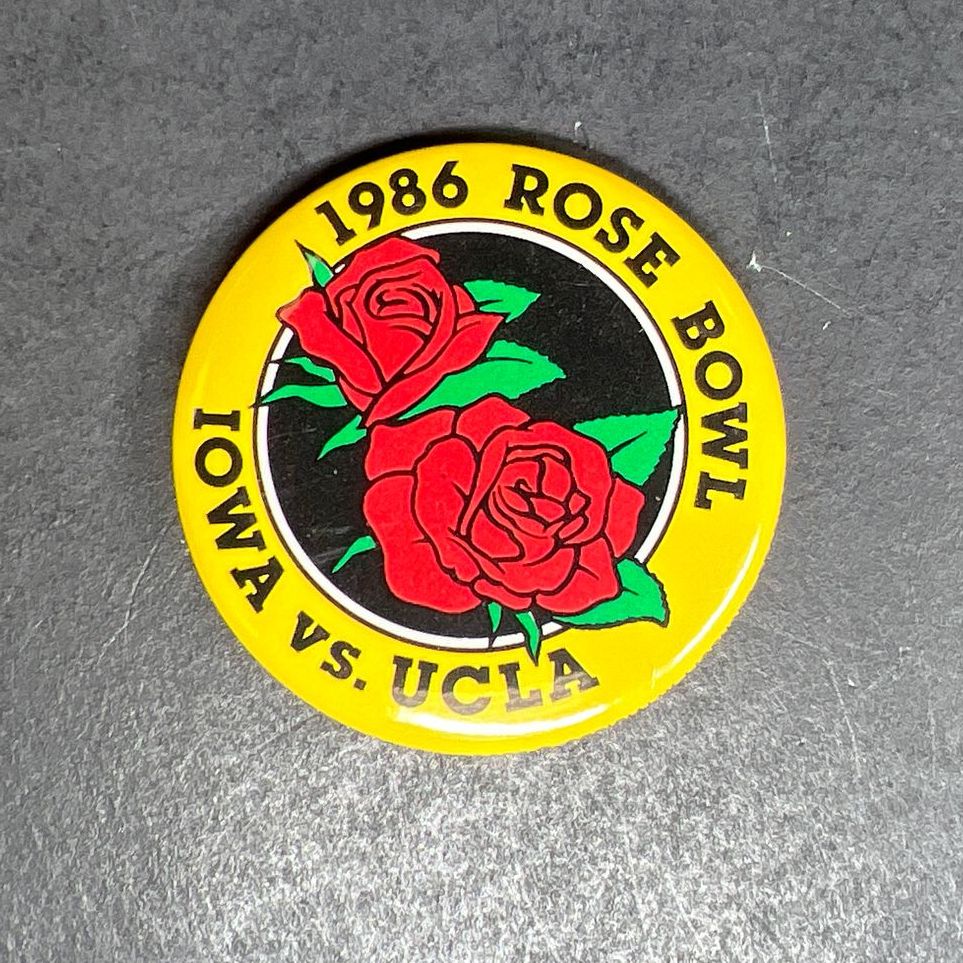 Vintage 1986 Rose Bowl Iowa vs. UCLA Pin