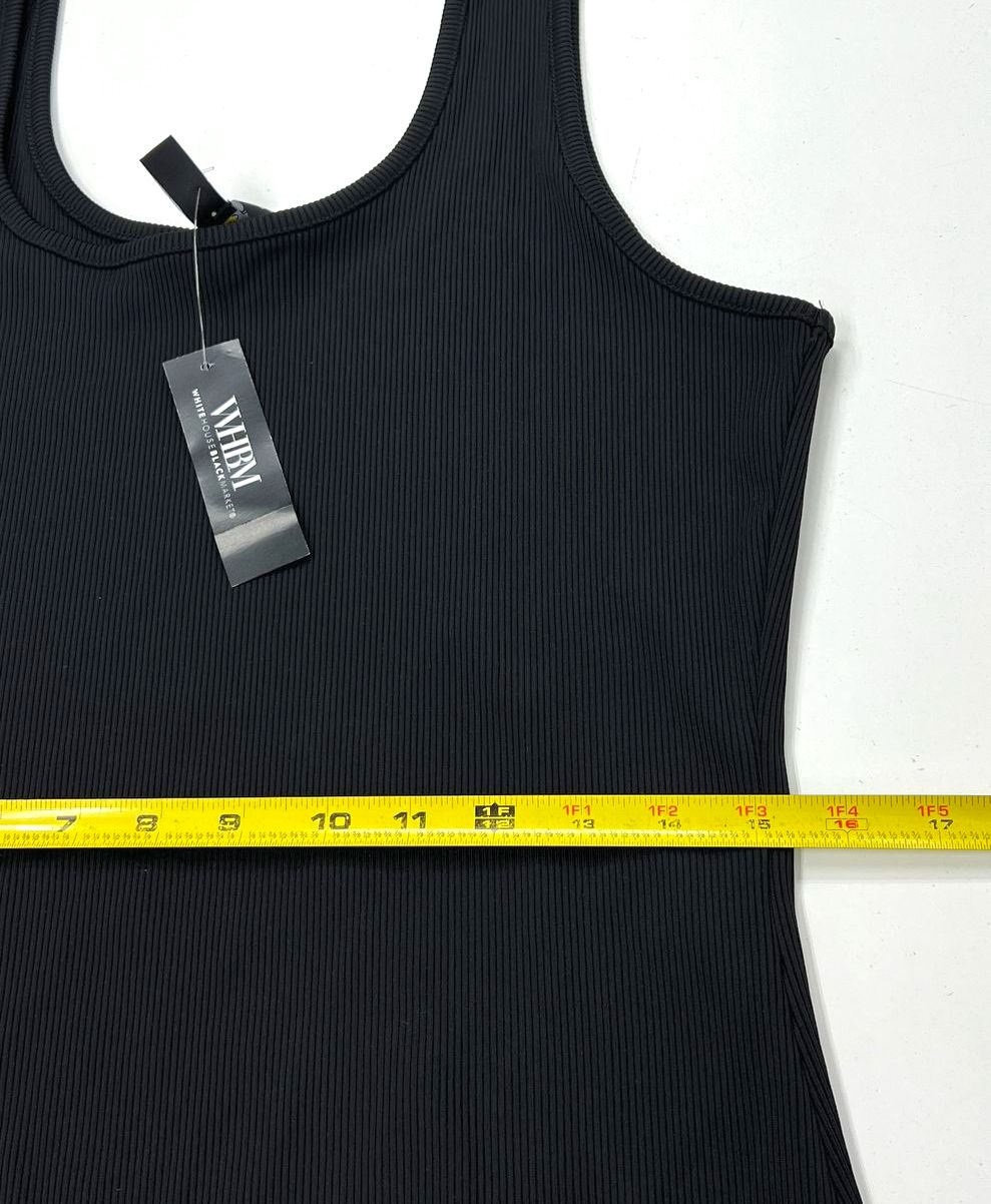 WHBM White House Black Market FORME Ribbed Knit Sleeveless Maxi Dress NWT Sz XL