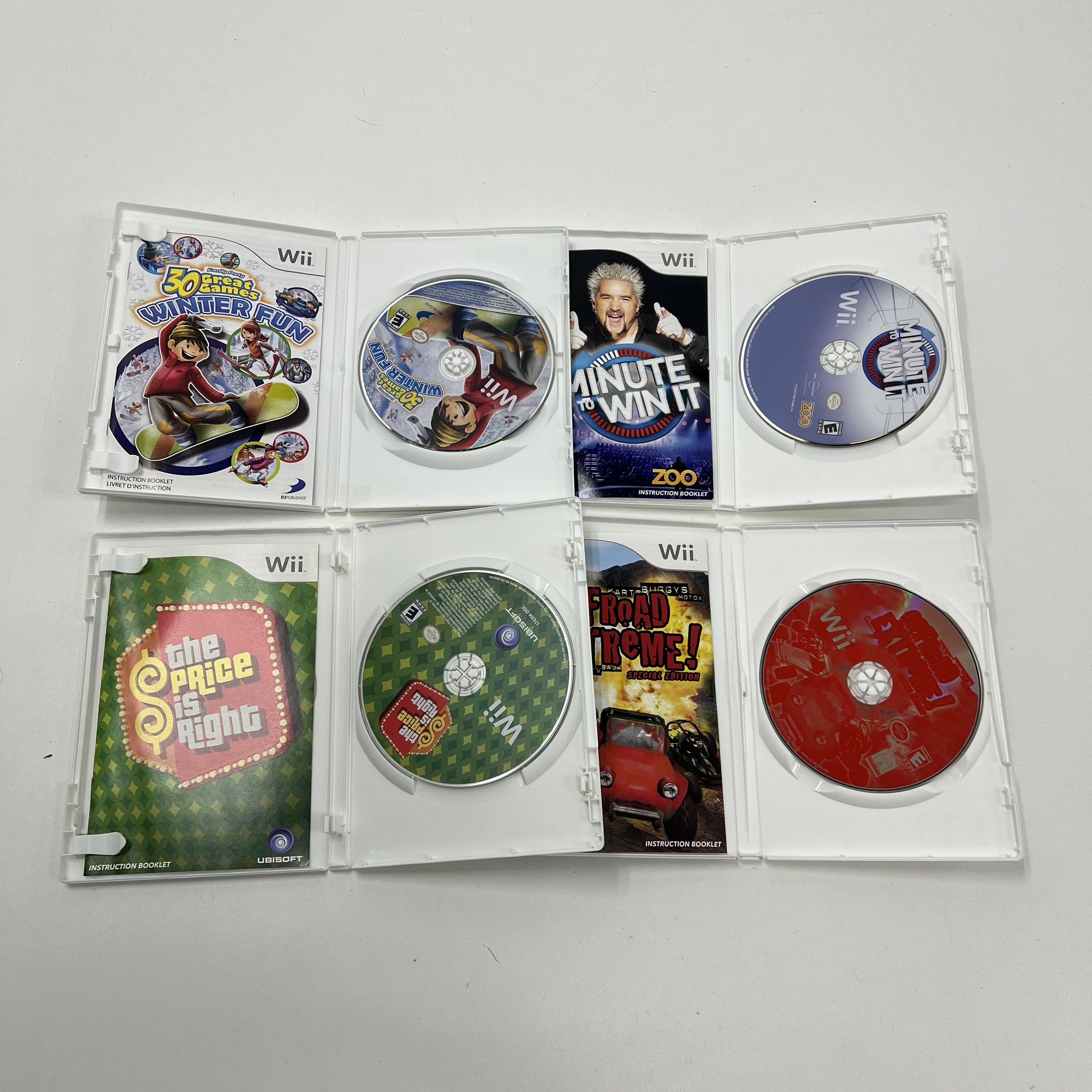 Lot of 4 Wii Games Price is Right Offroad Extreme Minute to Win It Other