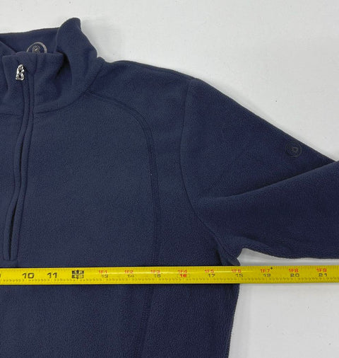Bogner Navy Fleece 1/4 Zip Mock Neck Pullover Women's Size M