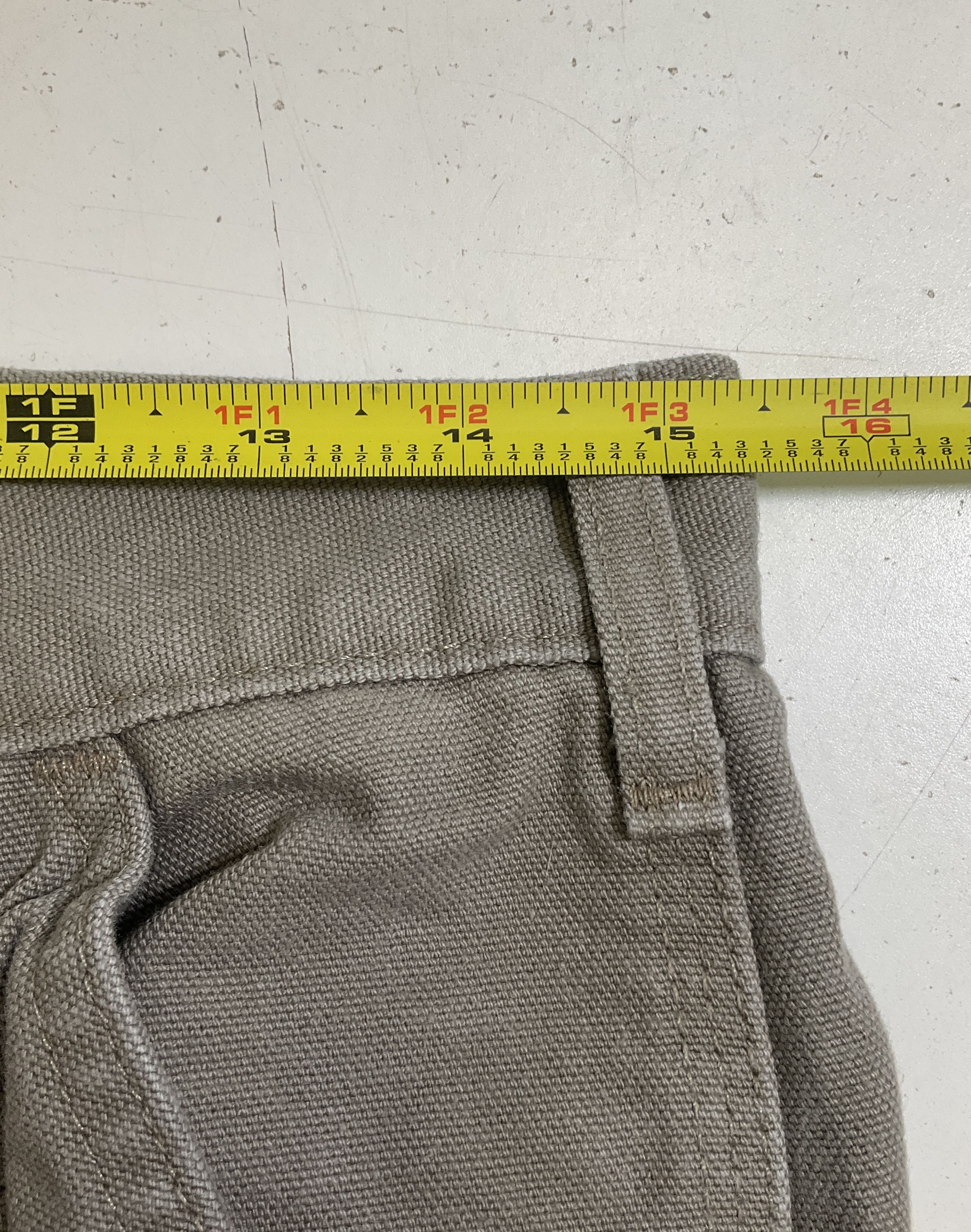 Carhartt B11 Original Dungaree Fit Work Pants Mens Size 32x34 Tan Cotton Canvas