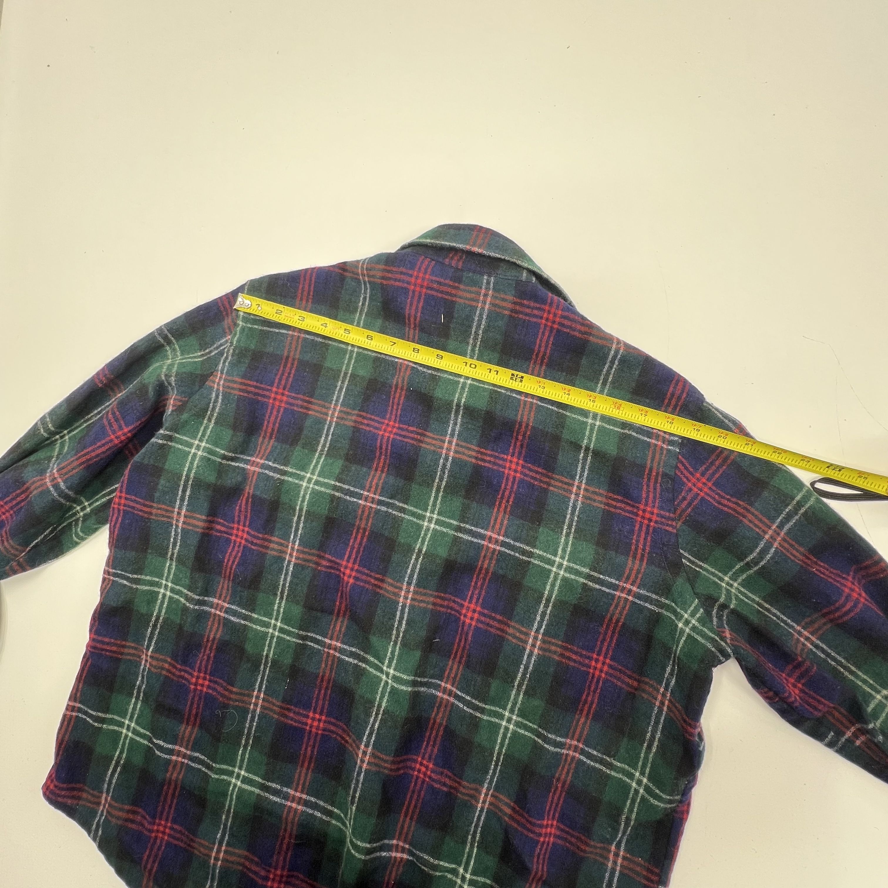 Vintage 70s/80s Christopher Rand Quilted Lined Wool Plaid Flannel Shacket Sz XL