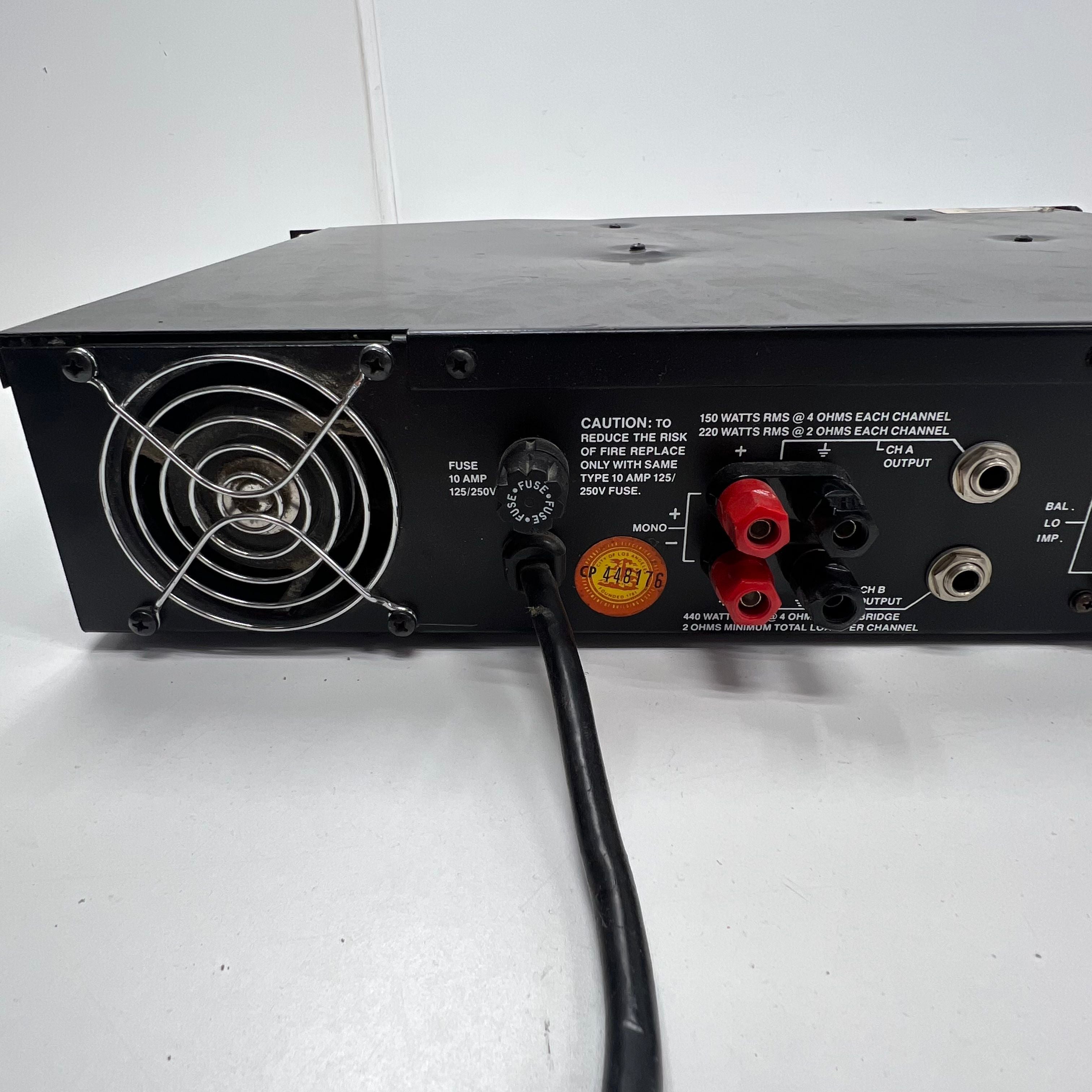 Audio Centron RMA-1000 Professional Power Amplifier Rack Mount 2-Channel
