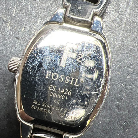 Fossil F2 ES-1426 Mother of Pearl Wristwatch New Battery