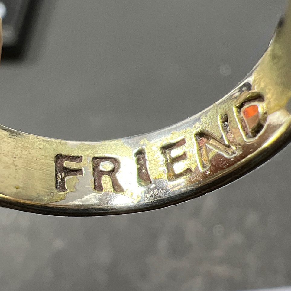 TMA 925 Sterling Silver Amicas Friend Ring Size 7