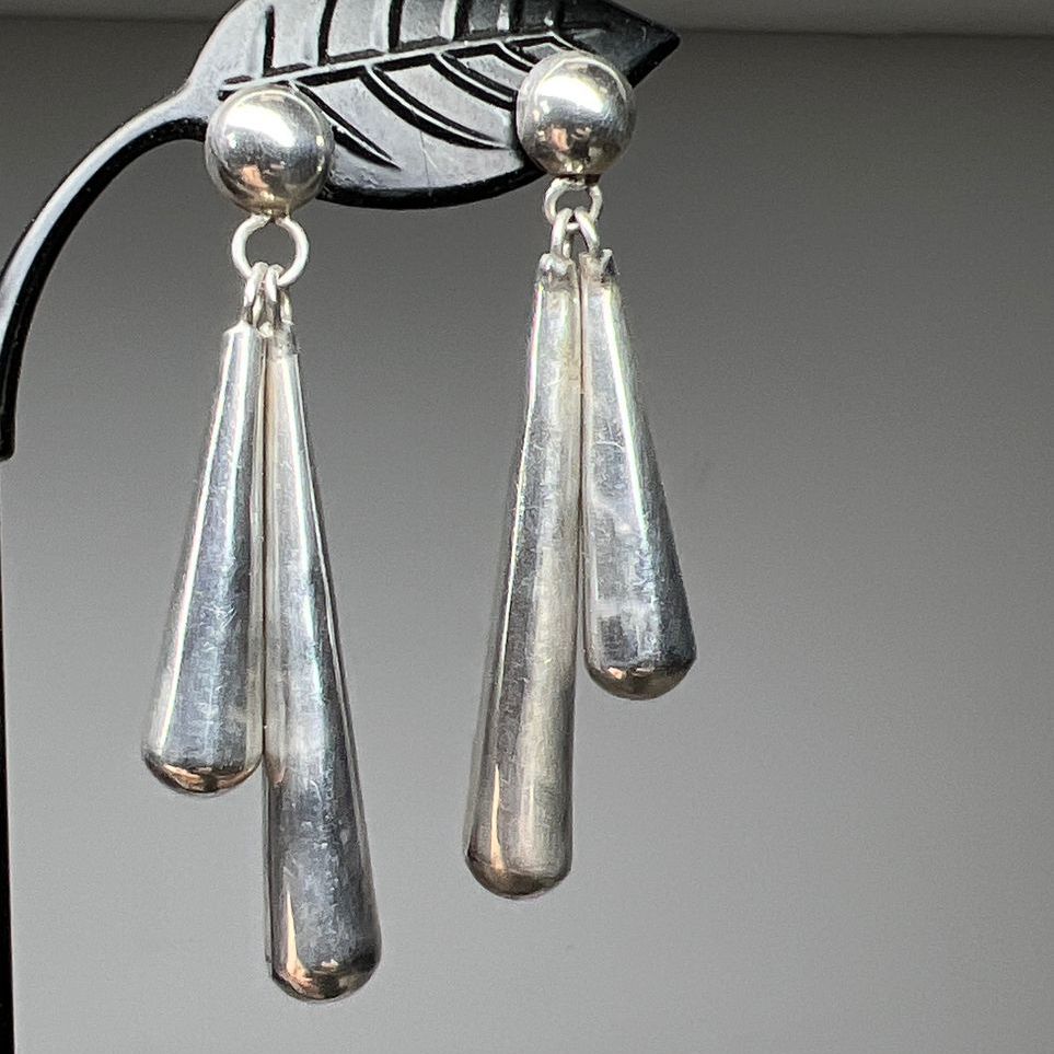 Sterling Silver Dangle Drop Earrings 10g