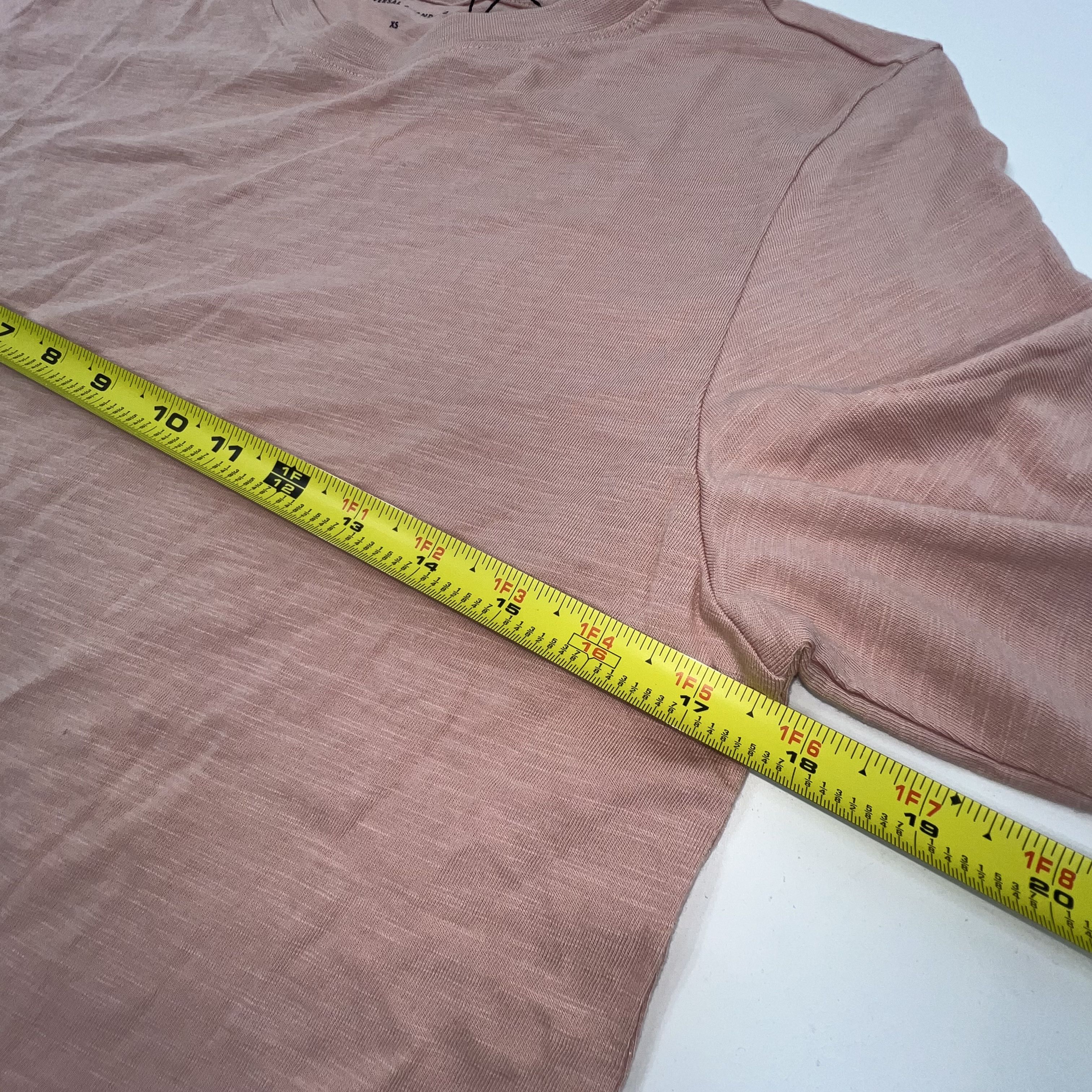NWT Universal Standard Blush Solid Tag Cotton Modal Long Sleeve Shirt Women XS