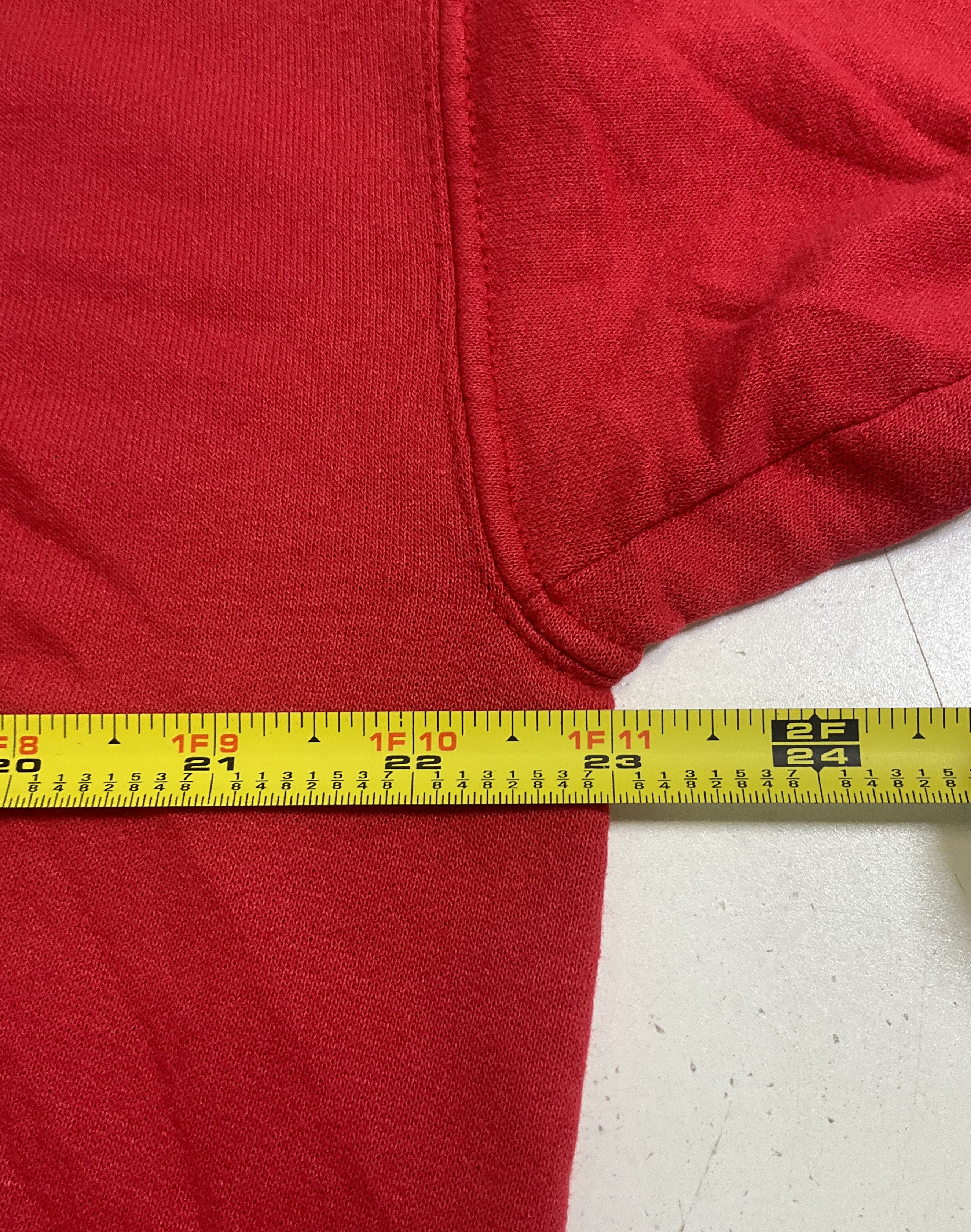 Vintage 90s Mei Sty'le Red Dog Embroidered Applique Crewneck Sweatshirt L