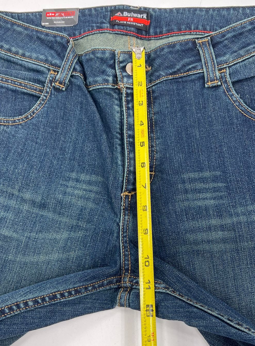 NWT Women's Bulwark FR CAT2 2112 Blue Denim Jeans - Size 16x30 Curvy Fit