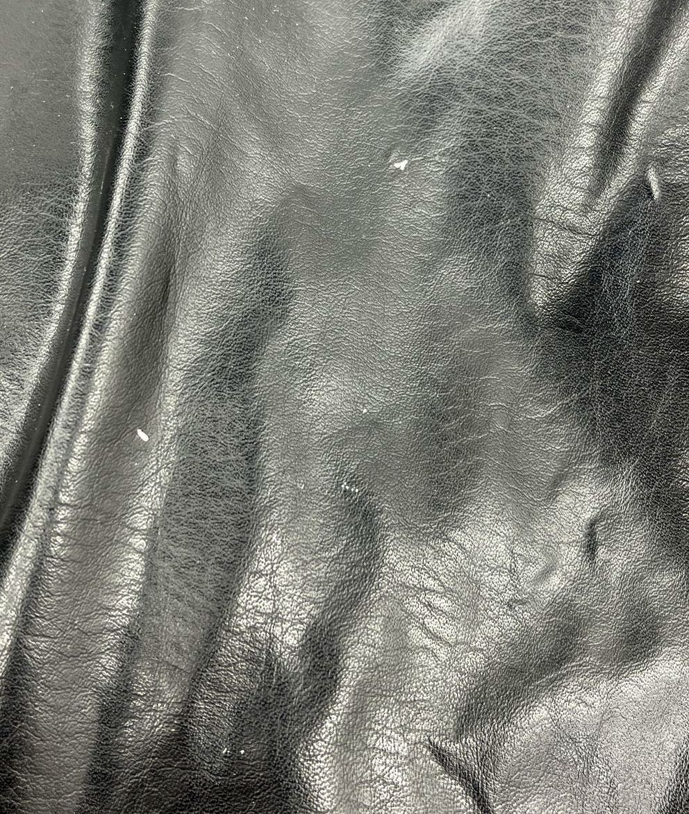 Outer Edge Black Faux Leather Belted Moto Jacket Coat Women's XL