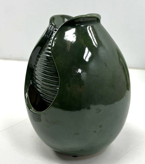 Cracker Barrel Natural Elements Ceramic Tabletop Water Fountain Green Tested