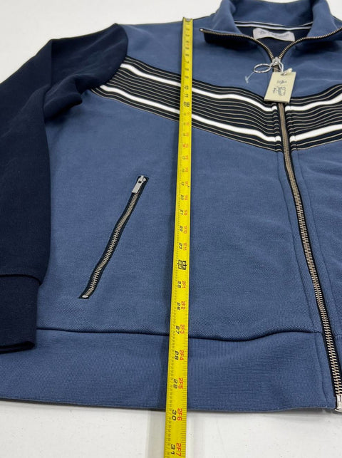 Penguin by Munsingwear Blue Navy Colorblock Striped Track Jacket Men's XXL NWT