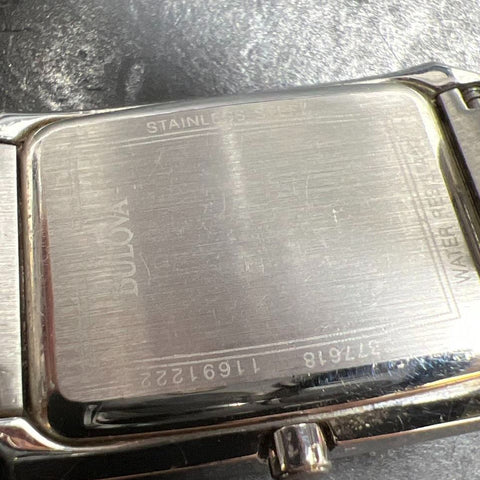 Bulova C877618 Silver tone Wristwatch New Battery