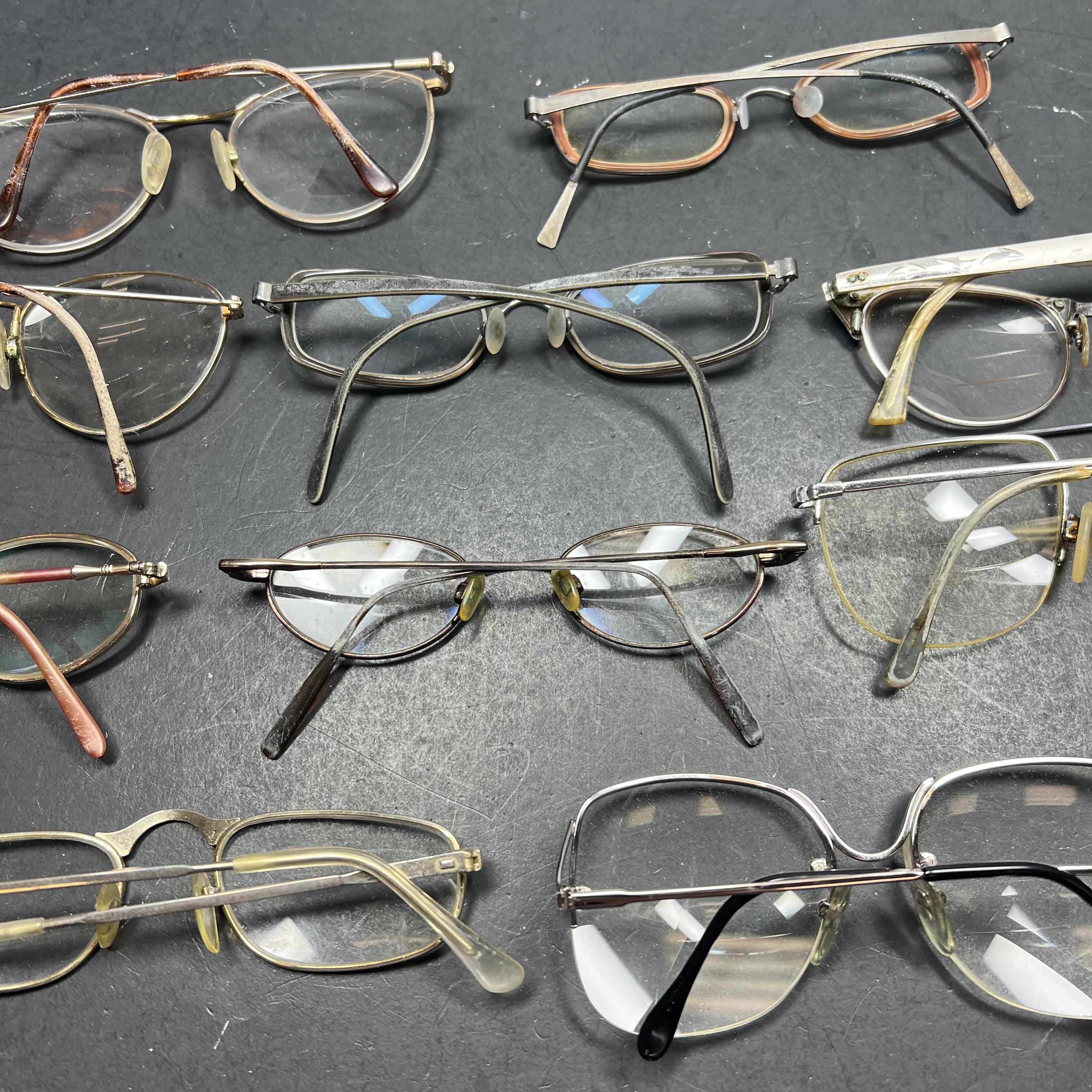 Lot Of Vintage Eyeglasses Wired Metal *New Lenses Needed