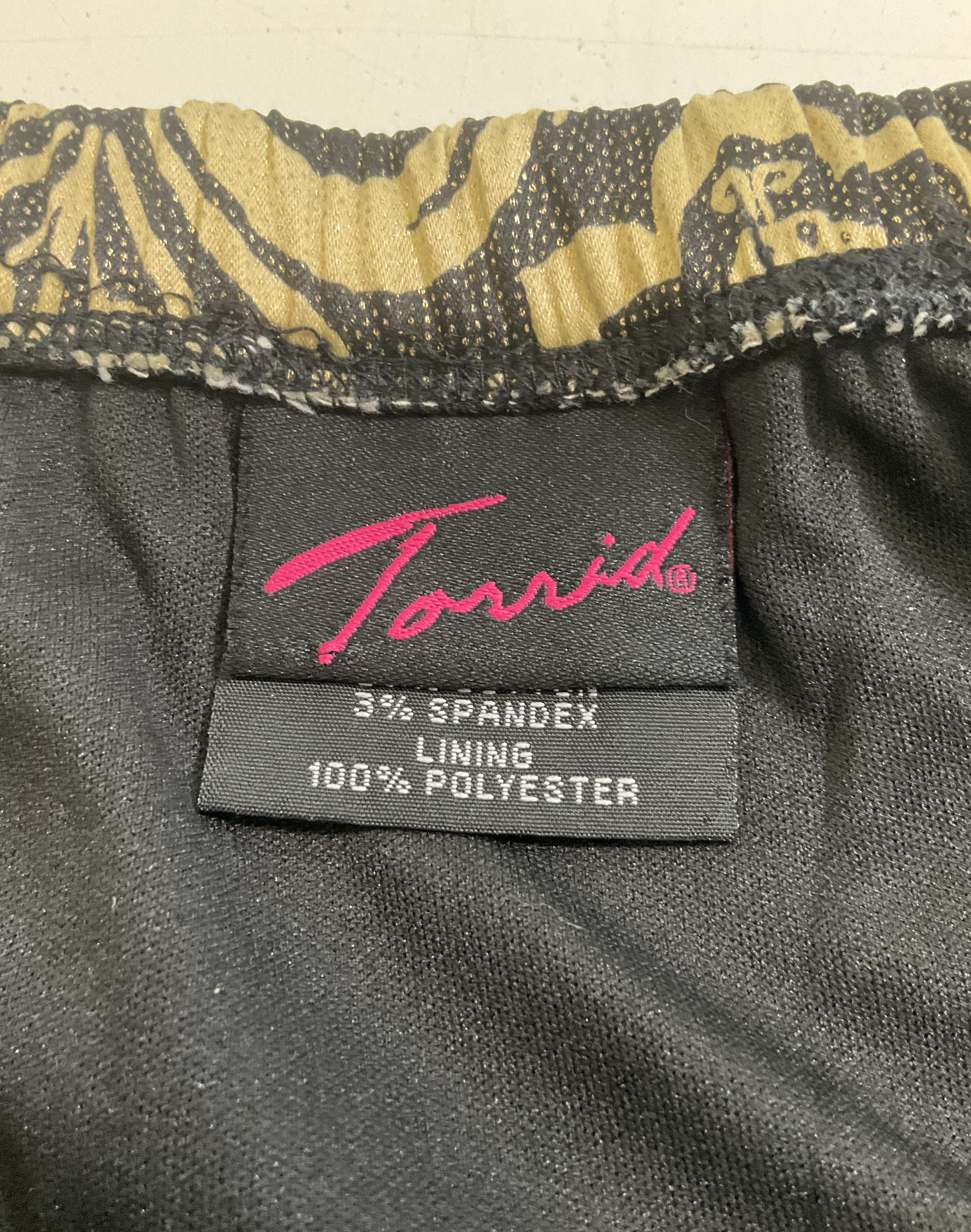 Torrid Metallic Damask Strapless Bodycon Cocktail Dress Y2K Women's Size 2 2X