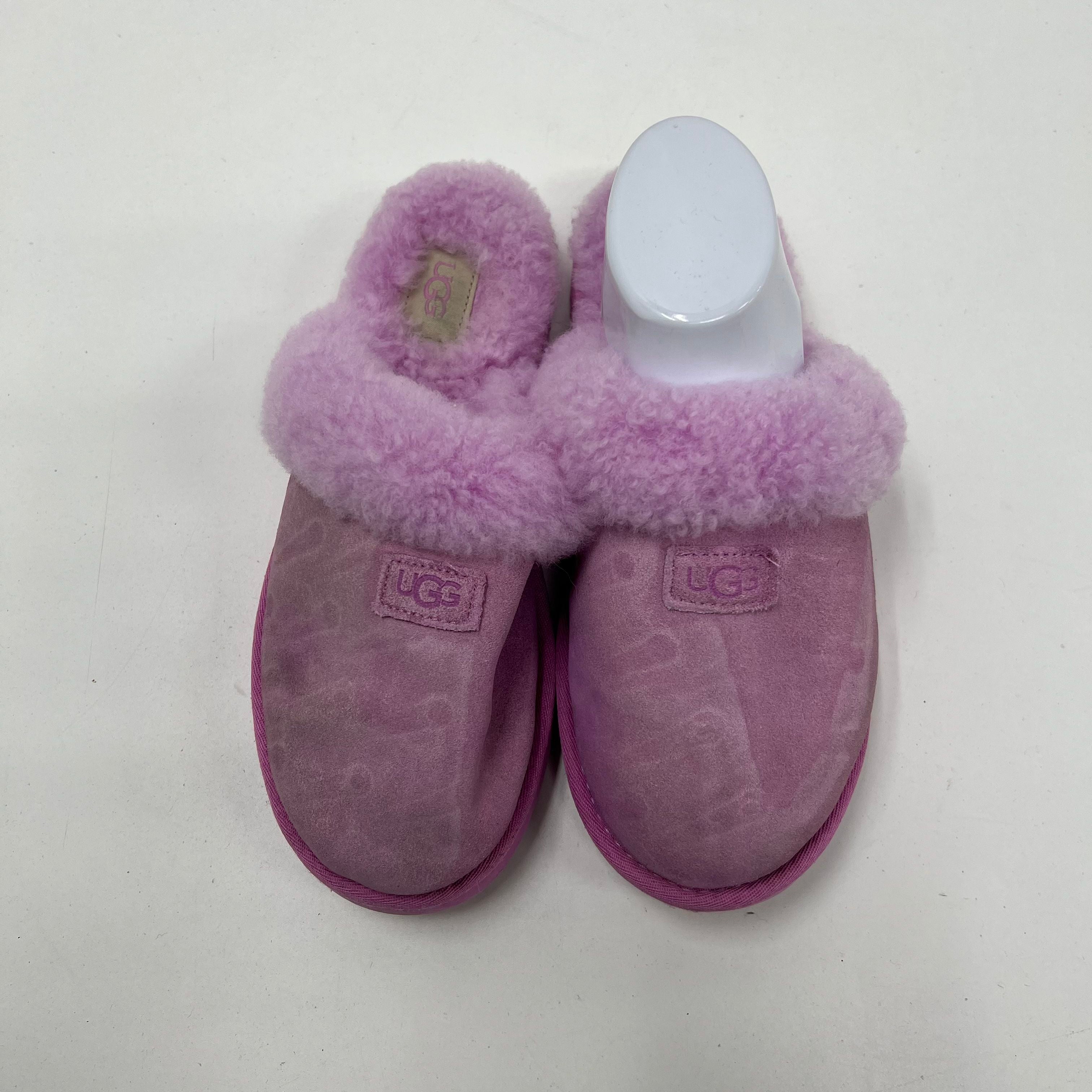 UGG Women's Cozy II Slip On Pink Slippers Size 8