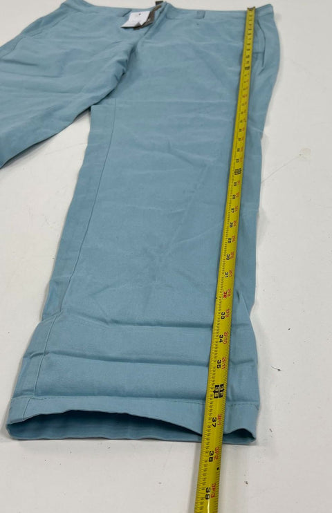 NWT J.Jill Sea Glass Stretch Cuffed Hem Cropped Chino Pants Women's 12P