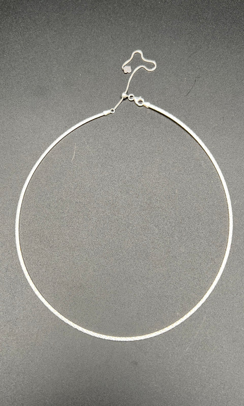 JTV 18K Gold Over Sterling Silver 925 Reversible Omega Chain Necklace 20"
