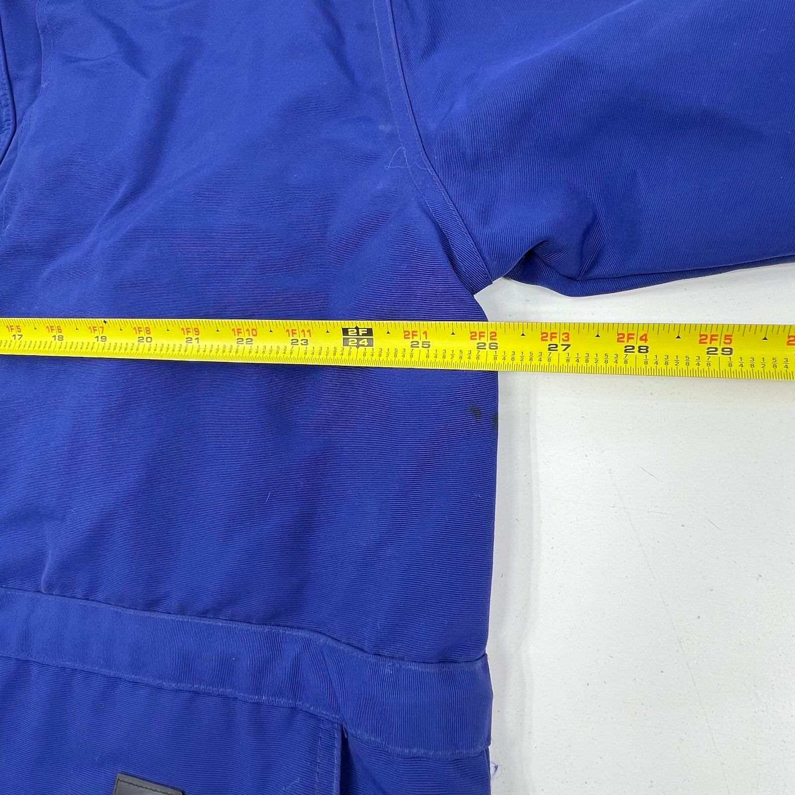 Carhartt C48 Workshield Blue Black Colorblock Mesh Lined Hooded Parka Jacket