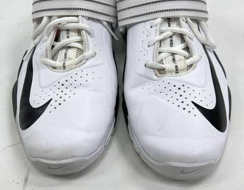 Nike Savaleos White Black Weightlifting Training Shoes Size 10