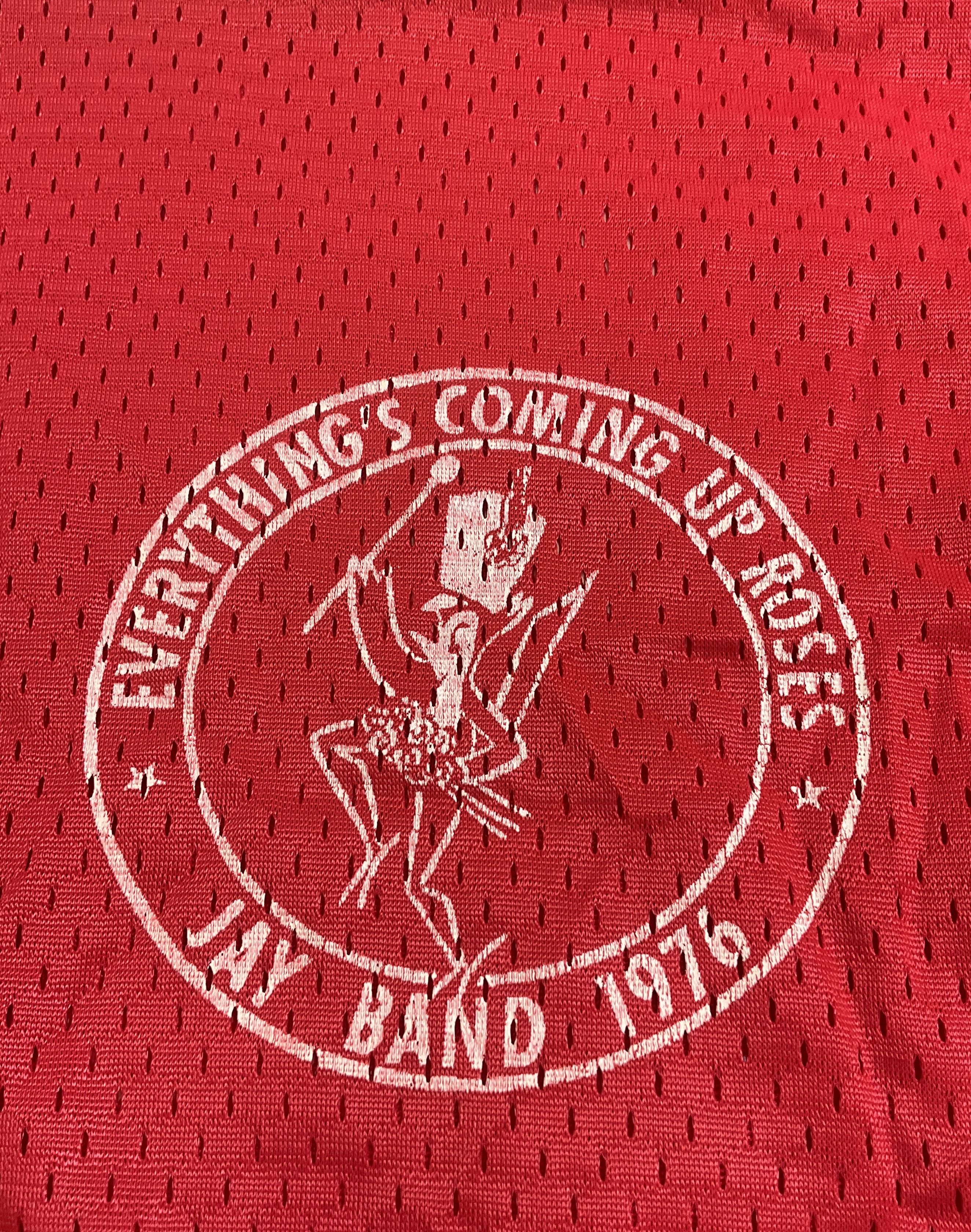 Vintage 70s Unbranded Red 1976 Jay Band Mesh Ringer T-Shirt Jersey Men's S