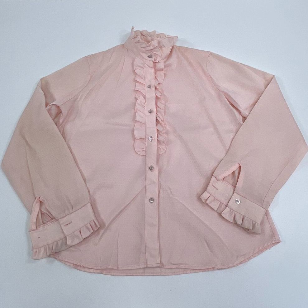 VTG Women's Mixed Brands & Styles Button Up Blouse Lot c1970's Mixed Sizes READ