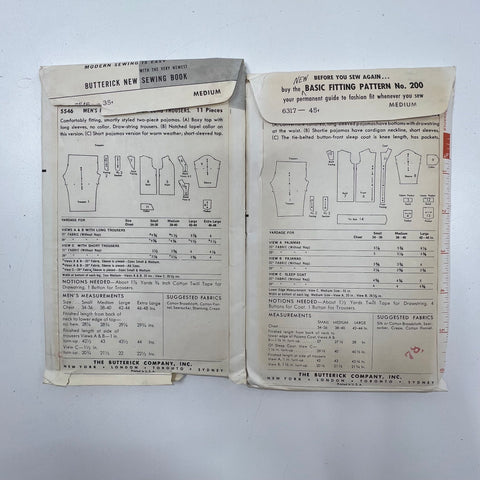 Vintage Sewing Lot Butterick Patterns Bondex Patches Boye Needles Notions