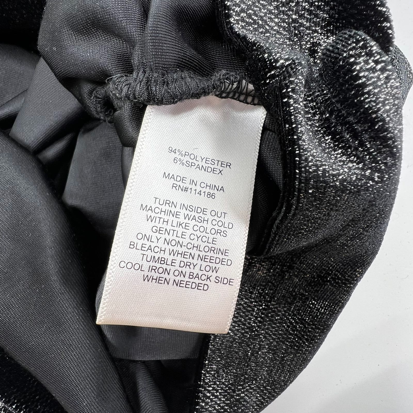 Juicy by Juicy Couture Black Metallic Cold Shoulder Ruched Bodycon Dress Size M