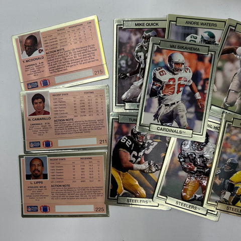 Vintage 90s NFL Football Cards Lot Pro Set Action Packed 1991 Pinnacle Box