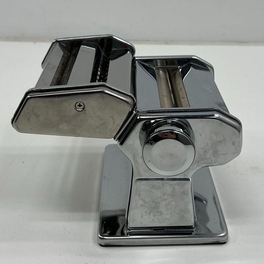 Atlas 150 Deluxe Pasta Maker Machine Roller Cutter Made in Italy Chrome